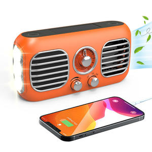 Radio Solar Retro Recargable OEM de Fábrica, Radio AM FM Portátil con Manivela, Linterna LED, Radio Meteorológica para Acampar al Aire Libre, Estilo Vintage - Product Image 4