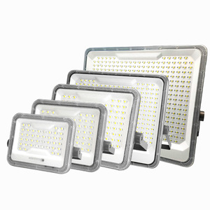 Projecteur mural solaire extérieur haute luminosité IP65, corps en aluminium, 6500K, 1000-3000 lumens, lampe LED automatique pour jardins - Product Image 1