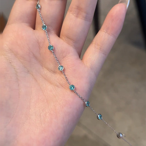 OEM joyería personalizada 2025 verano nuevo S925 plata Pala Color burbuja pulsera moda Joker puede hacer tobillera - Product Image 3