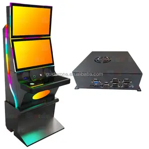 Amusement New Design Hot Selling 27" Dual Screen Metal Machine PC Game Board Two Push Button Panel Cabinet