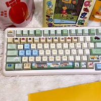 Jeu de touches de clavier mécanique personnalisées pour filles, thème dessin animé mignon, Sunny PBT, sublimation thermique, 128 touches