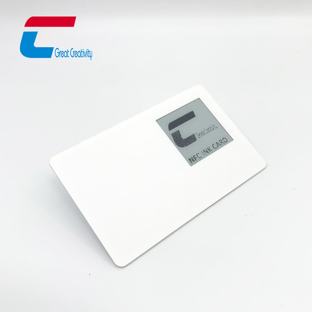 NFC Smart E Ink Display Card Change Text E-ink Screen NFC Card Nfc Ink Screen on Card