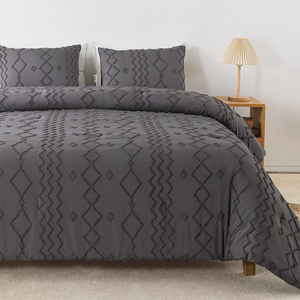 Nhà sang trọng phong cách <span class=keywords><strong>boho</strong></span> tufted Duvet <span class=keywords><strong>Set</strong></span> 4 miếng mô hình hình học <span class=keywords><strong>Quilt</strong></span> Bộ với lõi Điền - Product Image 2