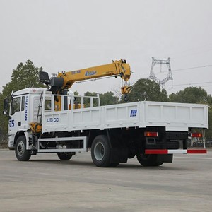 รถบรรทุกติดเครน Shacman L3000 4X2 ขนาด 8 ตัน แบบแขนตรง บูมยืดหดได้ เครื่องยนต์ดีเซล เกียร์ธรรมดา - Product Image 4
