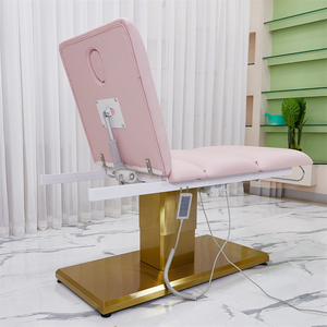 Hot Sale Luxury Salon Furniture Waxing Massage Table SPA Facial Pink Beauty Electric Treatment <b>Folding</b> <b>Bed</b> With 3 Motors - Product Image 4