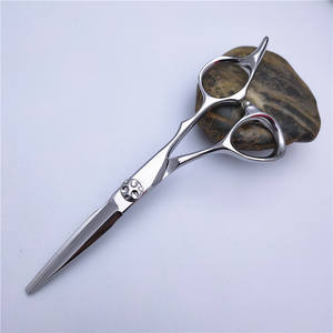 Ciseaux à cheveux professionnels en acier inoxydable 440C, lame affûtée, ciseaux à effiler, manche long, pour coiffeur - Product Image 3