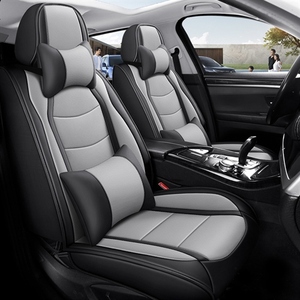 Fundas de Asiento de Coche de Cuero Estilo Deportivo y de Lujo, Protectoras para el Interior, Accesorio Delantero Compatible - Product Image 5