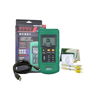 Thermomètre numérique à double canal Mastech MS6514 avec interface USB, stockage de données, usage industriel - Product Image 4