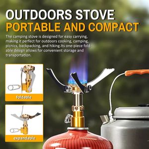 Réchaud de Camping Portable sac à dos GasBurner tête de réchaud de Camp pliable 1600W pour l'extérieur cuisine Camping pique-nique sac à dos <span class=keywords><strong>Hiki</strong></span> - Product Image 5
