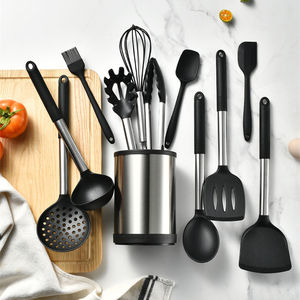 Ensemble d'ustensiles de cuisine populaires avec support de rangement rotatif, ustensiles de cuisine en silicone - Product Image 2