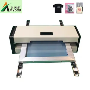 Machine d'impression de sérigraphie numérique Amydor AMD550, imprimante d'étiquettes de vêtements, pas besoin d'exposition ni d'émulsions