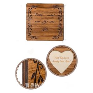 Adornos de madera maciza para bodas, San Valentín, rompecabezas en forma de corazón, decoraciones festivas, artículos de madera para el Día de la Madre - Product Image 5