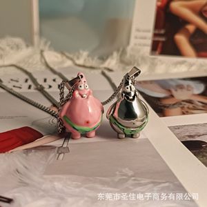 น่ารักการ์ตูนแพทริคสตาร์สร้อยคอจี้สแตนเลสสำหรับผู้ชายผู้หญิงของขวัญ SP1082 - Product Image 2