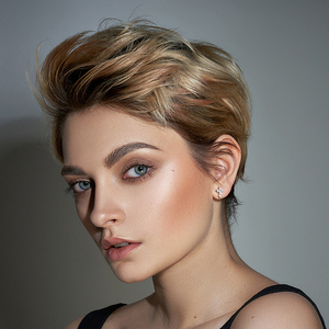 Joyería religiosa de diseño Original para hombres y mujeres, pendientes de tuerca con Cruz de moissanita VVS de Plata de Ley 925 - Product Image 5