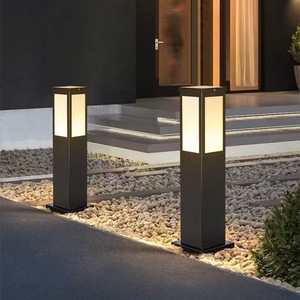 Solar Lawn <b>Lights</b> <b>Led</b> Aluminum Water Resistant Outdoor Garden Pathway Lighting For Courtyard Park Decoration - Product Image 3