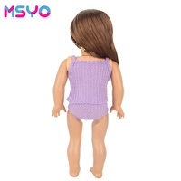 MSYO Nouveauté : Ensemble de vêtements pour poupée de 18 pouces, sous-vêtements et culottes en PVC, unisexe