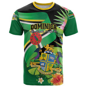 Camiseta Personalizada de <span class=keywords><strong>Dominica</strong></span> para Hombre, Camiseta con Diseño de la <span class=keywords><strong>Isla</strong></span> del Caribe, Venta al por Mayor, Personaliza tu Texto, Prendas Casuales - Product Image 3