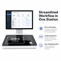Estación de Trabajo para Personal de Biblioteca HAUMR con RFID, Terminales de Autoservicio Compatibles con SIP2 y Otros Equipos de Servicio para Bibliotecas Inteligentes