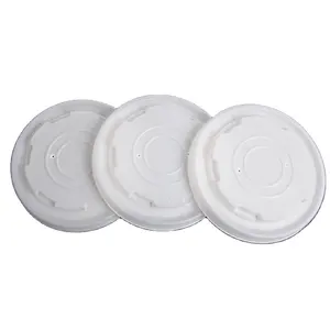 Cups Plastic Disposable Lid New Design Pp Plastic Lids For Paper Soup Cup Food Bowl Round Flat Lid Disposable