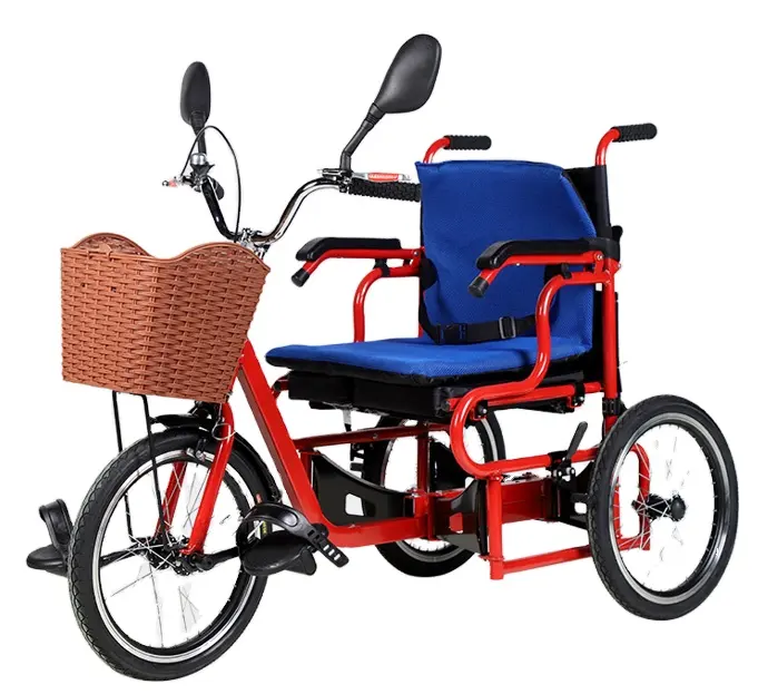 Factory Manufacturers Hand-cranked Tricycle Wheelchair Hand Pedal Tricycle Manual Wheelchair