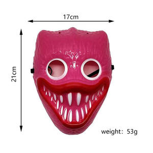 Masque Poppy El Wire Neon, masques LED lumineux, masque transformant le visage, masque souriant d'<span class=keywords><strong>horreur</strong></span> lumineux pour Halloween, événement, concert, scène - Product Image 5