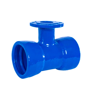 Dễ uốn sắ<span class=keywords><strong>t</strong></span> PN16 mặ<span class=keywords><strong>t</strong></span> bích <span class=keywords><strong>TEE</strong></span> phụ kiện đường ống với lớp phủ ổ cắm bền và chống ăn mòn - Product Image 1