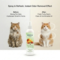 Spray Éliminateur d'Odeurs pour Animaux de Compagnie en Plastique Naturel en Gros Marque Privée OEM Chien Chat 236mL Service d'Emballage Personnalisé Parfum Personnalisé 3 Ans