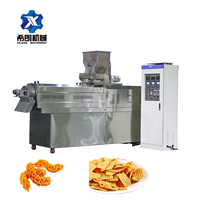 Machine de fabrication de snacks en farine de blé de formes variées, ligne de production de snacks 2D et 3D, ligne de traitement des aliments en granulés, fabricant chinois de chips Bugles