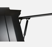 Capot rigide en alliage d'aluminium pour camionnette tout-terrain, imperméable et verrouillable, pour modèles Ram 2500 Ranger GMC Toyota
