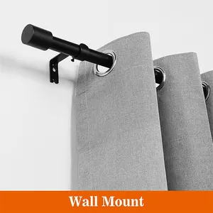Klasik özel perde genişletilebilir kutup perde çubukları aksesuarları ile ayarlanabilir uzatılabilir perde çubuk oturma odası için