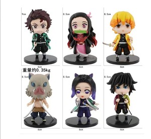 Adorables Figuras <span class=keywords><strong>de</strong></span> Acción <span class=keywords><strong>de</strong></span> Demon Slayer con Diseño <span class=keywords><strong>de</strong></span> Dibujos Animados, Accesorios al por Mayor, Muñecos 3D, Adornos para Coche, Regalos para Niños - Product Image 2