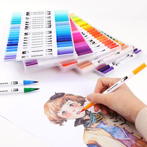 60 <strong>Colours</strong> Watercolor Dual Brush <strong>Pen</strong> Set Fine Liner and Brush Tip Markers Colored <strong>Pens</strong>, Art <strong>Pens</strong> for <strong>Adult</strong> Coloring Book - Product Image 6