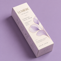 Boîtes en papier personnalisées pour soins de la peau, impression en gros, cartons pliables mats doux au toucher pour cosmétiques, écran solaire, vernis à ongles, huiles et perruques