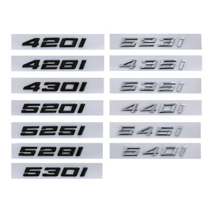 Letras de maletero de coche ABS, emblema <span class=keywords><strong>320d</strong></span> 530d para <span class=keywords><strong>BMW</strong></span> 1 2 3 4 5 6 7 Series - Product Image 1