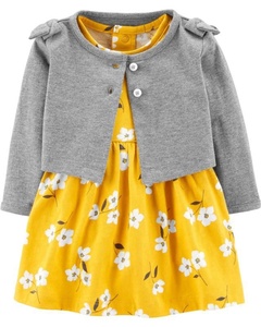 Capretti del vestito della principessa senza maniche scialle manica lunga vestiti del bambino del bambino della ragazza di compleanno vestito 1 anni di età - Product Image 1