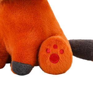 Rode zittende koele kattenpop - grappig en schattig knuffel, perfect familiecadeau voor jongens en meisjes, zacht knuffeldier - Product Image 5