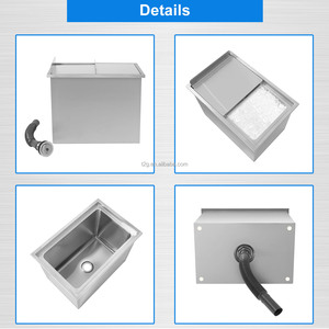 Stainless Steel Drop In Ice <b>Bin</b> Ice <b>Bin</b> Bar Station Ice <b>Bin</b> Dispenser - Product Image 6