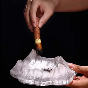 Luxus Souvenir Kristall schwer lustig Bodenständer Premium Glas Zigarren-Aschenbecher