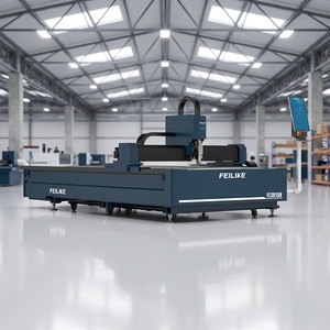 <span class=keywords><strong>Machine</strong></span> de découpe laser fibre CE certifiée 3000W <span class=keywords><strong>CNC</strong></span> 3 axes avec refroidissement par eau pour tôles métalliques de 1 à 30 mm d'épaisseur, prise en charge IA - Product Image 1