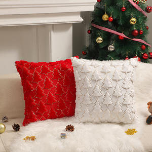 MU Arbre de Noël Maison Salon Canapé Coussin Fête Décoration Doux Moelleux Couvre Pour Coussins De Noël 16x16 Taie D'oreiller - Product Image 4