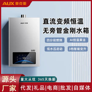 Chauffe-eau instantané sans réservoir au gaz naturel ou électrique, en acier inoxydable, avec allumage électronique et température constante - Product Image 3