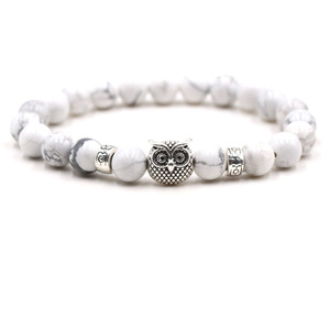 Pulseras de cuentas con cabeza de búdama para hombre, piedra ojo de tigre, roca volcánica, malaquita, cuarzo rosa, brazaletes para mujer, regalos budistas de oración - Product Image 3
