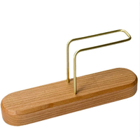 Support en bois pour filtres à café, porte-filtres en laiton pour café artisanal, support de rangement en bois massif, logo personnalisé