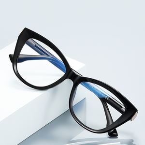 Modèle 2276 Montures de lunettes œil de chat pour femme Monture de lunettes tendance pour <span class=keywords><strong>myopie</strong></span> Monture optique Stock prêt Optik Lunettes décoratives - Product Image 2