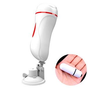 Uomini masturbazione giocattoli Vagina tazza giocattolo del sesso per vivavoce a doppia testa elettrica masturbatore di addestramento aereo con ventosa che vibra Ma - Product Image 4