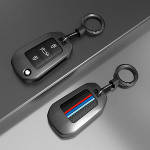 Housse de clé pour <span class=keywords><strong>Peugeot</strong></span> 208 <span class=keywords><strong>2008</strong></span> 301 308 3008 RCZ 508 408 <span class=keywords><strong>2008</strong></span> 307, étui pour Citroën C3 C4 Berlingo, accessoires avec porte-clés - Product Image 6
