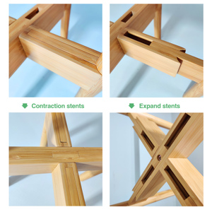 Soporte <span class=keywords><strong>de</strong></span> Bambú Ajustable, Moderno, Multicapa, Ecológico y Duradero para Plantas y Macetas, para Jardín y Hogar - Product Image 4