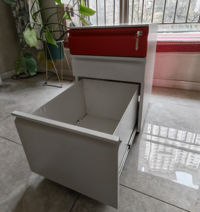 Armoires de classement mobiles à 3 tiroirs en métal, avec roulettes anti-basculement, pour bureau, avec serrure, rangement sécurisé - Product Image 3