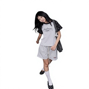ODM OEM Plus Size Teenagers Oversized Short T-<b>Shirts</b> <b>Waffle</b> Fabric Eco-Friendly Made in Vietnam Comfortable Baby Tee - Product Image 2