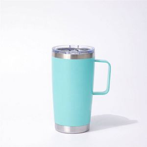 แก้วกาแฟ ปลอดสาร BPA แก้วน้ำเก็บความร้อน ใส่ในที่วางแก้วในรถได้ ขนาด 20 ออนซ์ สแตนเลสสตีล MOQ ต่ำ ขายส่ง ASM26 - Product Image 1